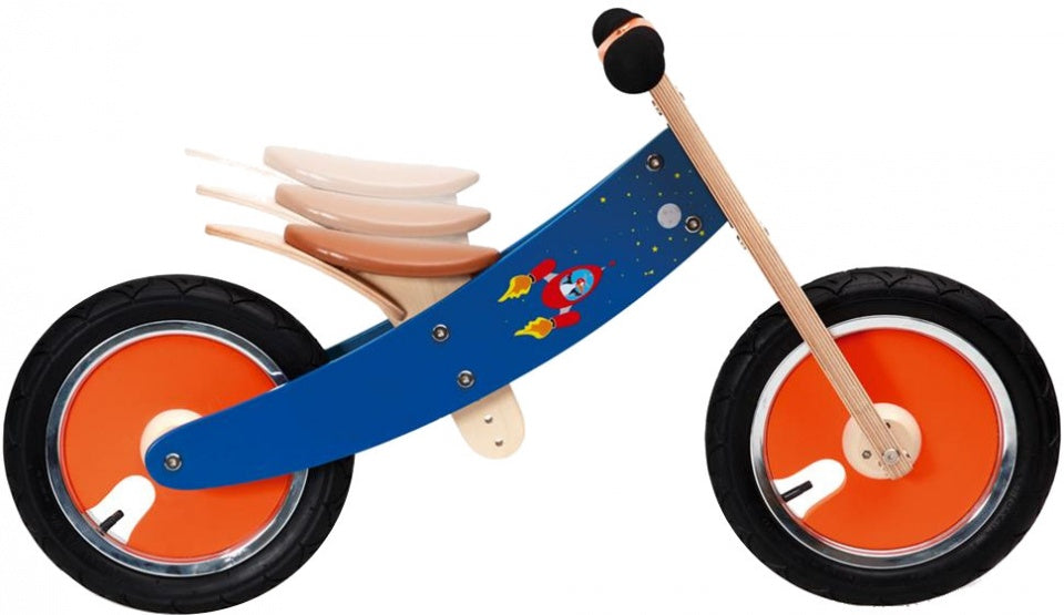 Balance Bike 12 Inch Junior Rood/Blauw