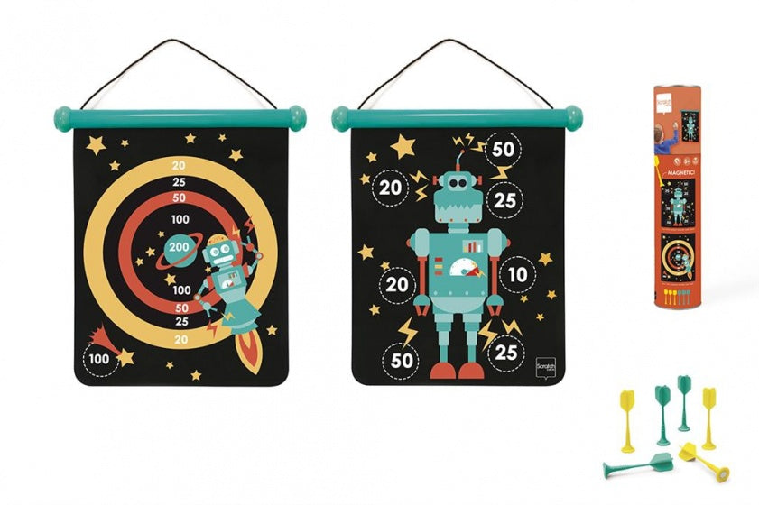 magnetisch dartspel 40 x 31 cm robot