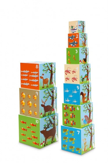 Preschool: stapeltoren dieren multicolor