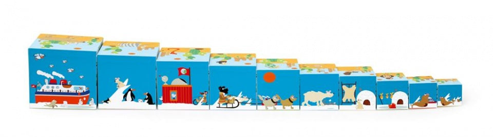Preschool: stapeltoren dieren multicolor
