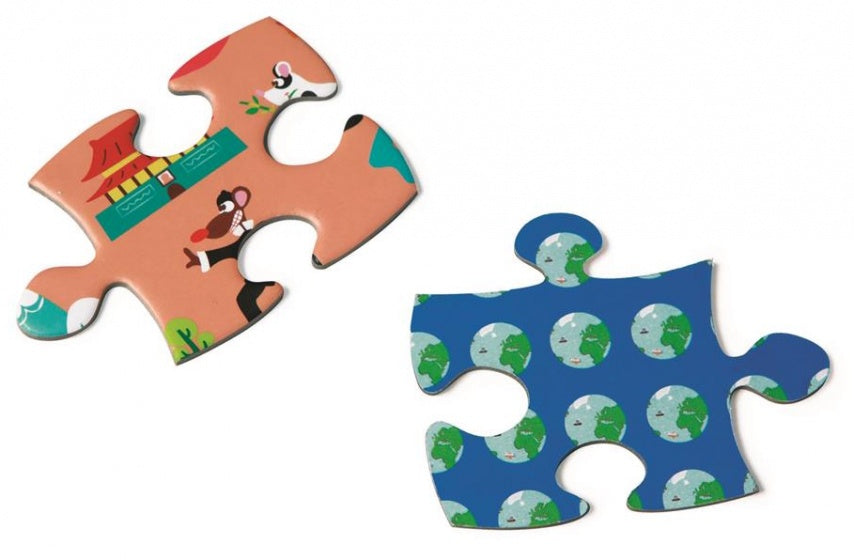 Puzzel wereldkaart 150 stukjes