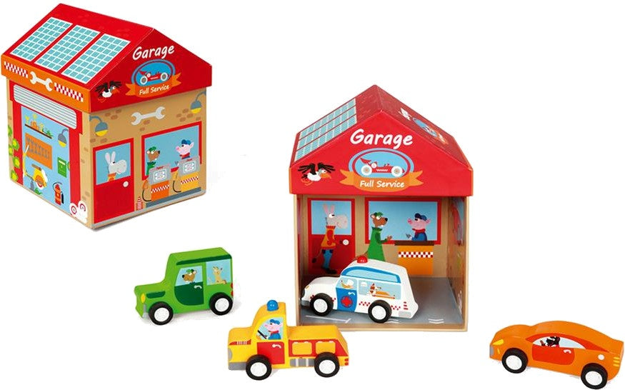 speeldoos Garage 2-in-1 5-delig