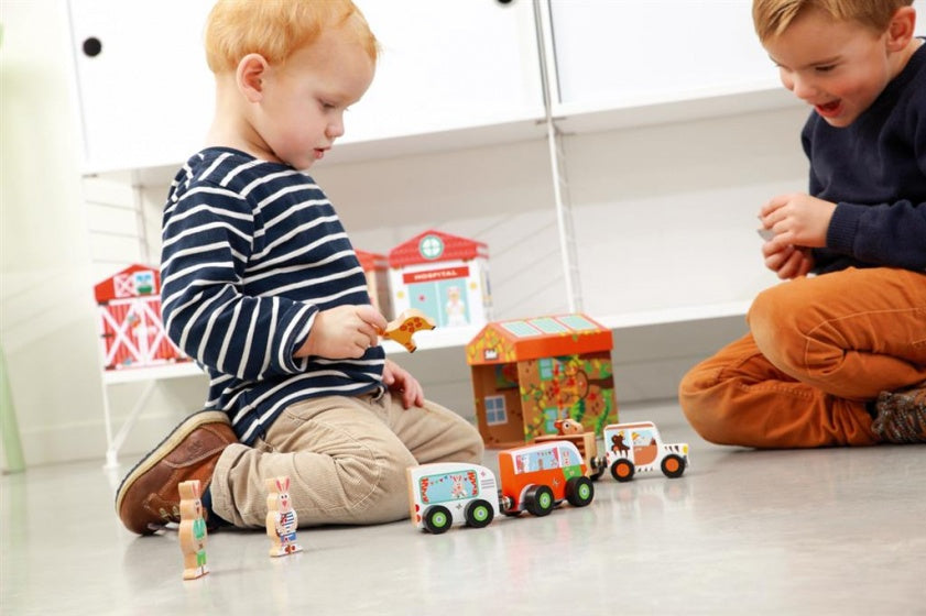 speeldoos Garage 2-in-1 5-delig