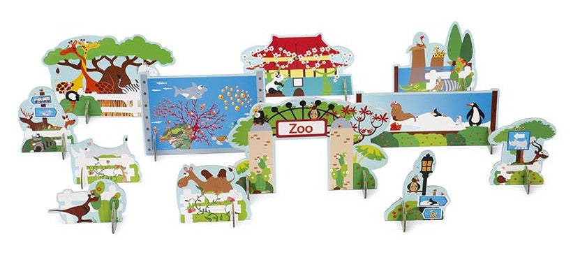 speelset dierentuin 12 stuks