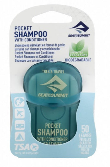 reisshampoo Pocket Shampoo blauw/wit 50 vellen