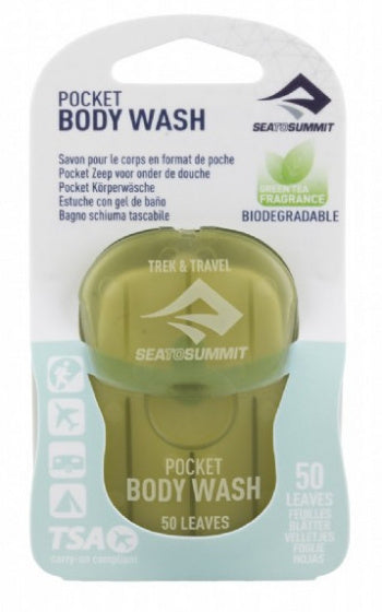 reiszeep Pocket Body Wash groen/wit 50 vellen