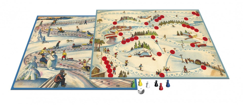 gezelschapsspel Spellen van toen: Sleetje Rijden/Ski Club