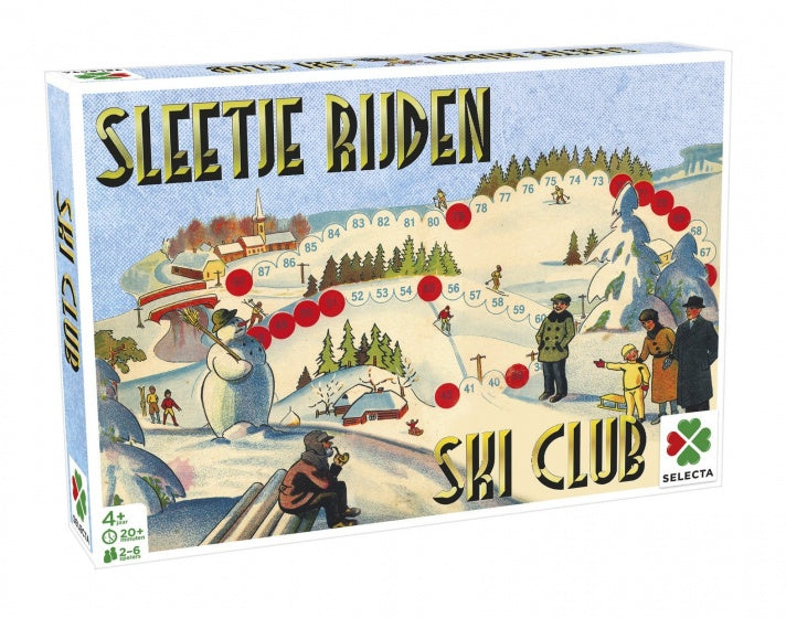 gezelschapsspel Spellen van toen: Sleetje Rijden/Ski Club
