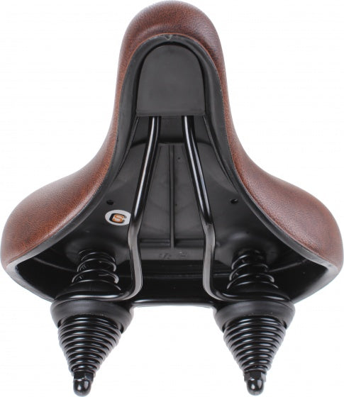 zadel stadsfiets Comfort bruin 27 x 23 cm