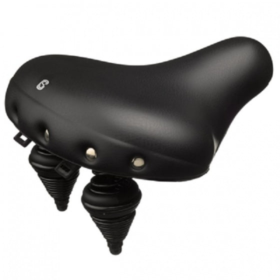 zadel stadsfiets Comfort zwart 27