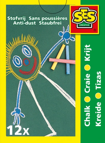 bordkrijtjes junior kleur 12 stuks