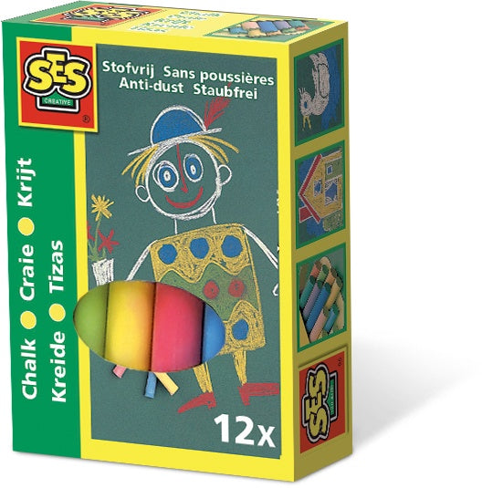 bordkrijtjes junior kleur 12 stuks