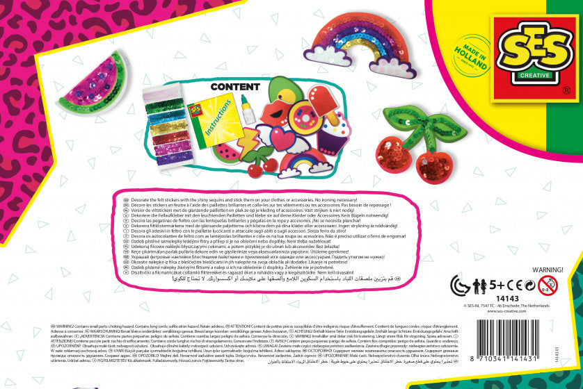 glitter applicatieset 12-delig