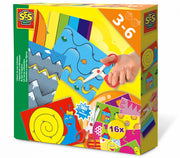 ik leer knippen 20 x 20 cm multicolor
