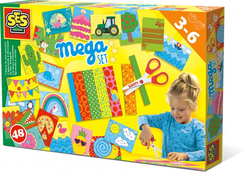 ik leer knippen 30 x 20 cm multicolor