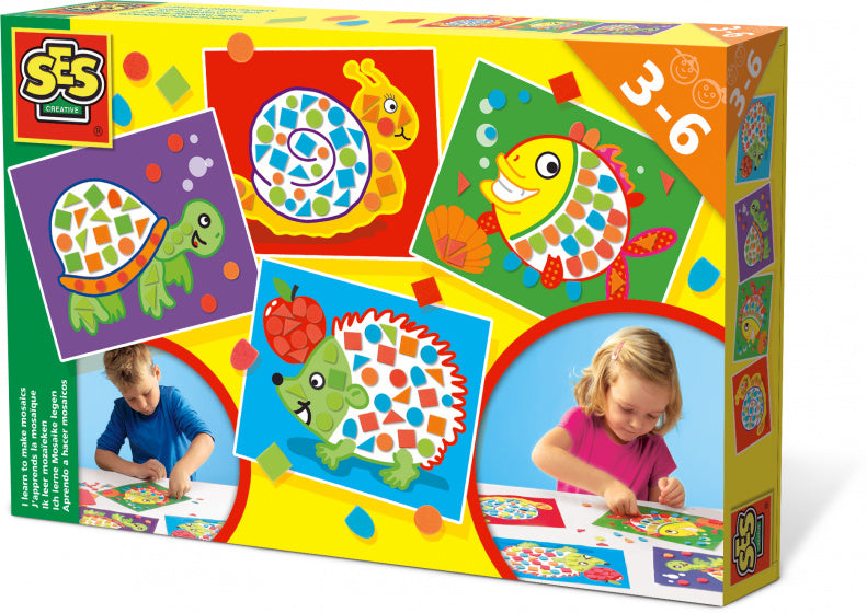 ik leer mozaïeken 30 x 20 cm multicolor