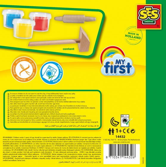 klei met gereedschap 3 x 90 gram multicolor