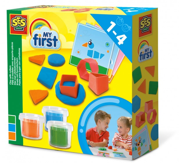 klei met uitsteekvormen 3 x 90 gram multicolor