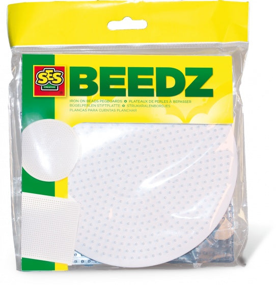 legbord Beedz junior rond/vierkant wit 2 stuks