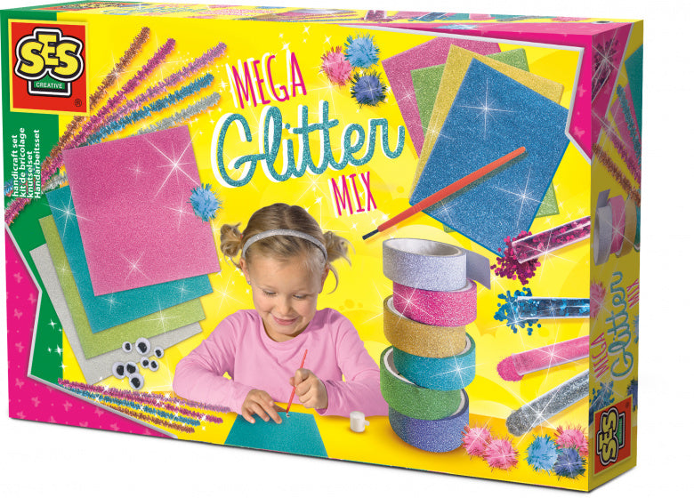 mega glitter knutselset 46-delig
