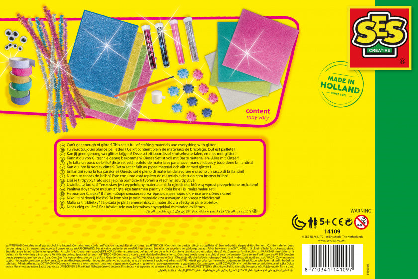 mega glitter knutselset 46-delig
