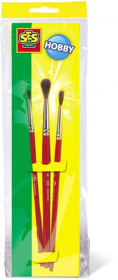 penselenset Hobby Nr. 2-4-6 hout 3-delig