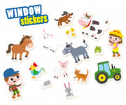 raamstickers boerderij 26 stuks