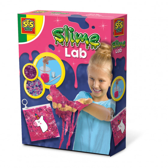 slijm maken unicorn roze/glitter