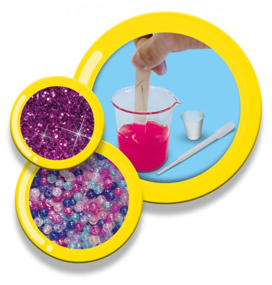 slijm maken unicorn roze/glitter