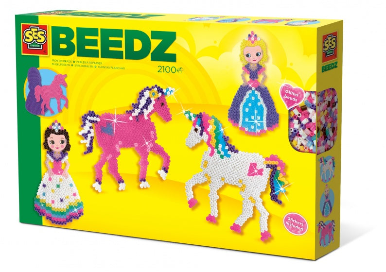 strijkkralenmix Beedz Eenhoorn en Prinses 2100 stuks
