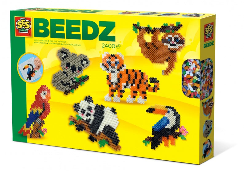 strijkkralenset Beedz Jungle dieren 2400 stuks