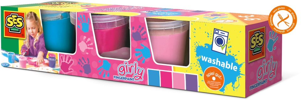 vingerverf Girly 145 ml 4 kleuren