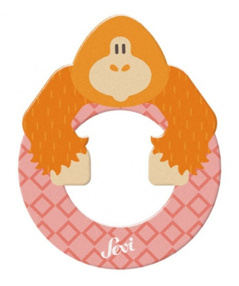 dierenletter O 9 cm oranje