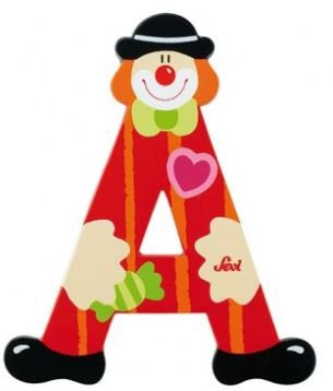 Letter A Clown 10 cm