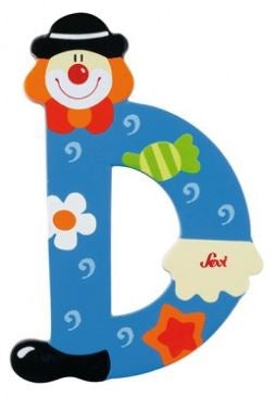 Letter D Clown 10 cm