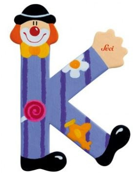 Letter K Clown 10 cm