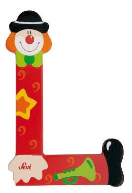 Letter L Clown 10 cm