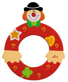 Letter O Clown rood 10 cm