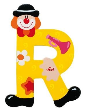 Letter R Clown 10 cm