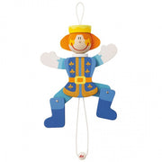 Trekpop Prins Blauw 22 cm