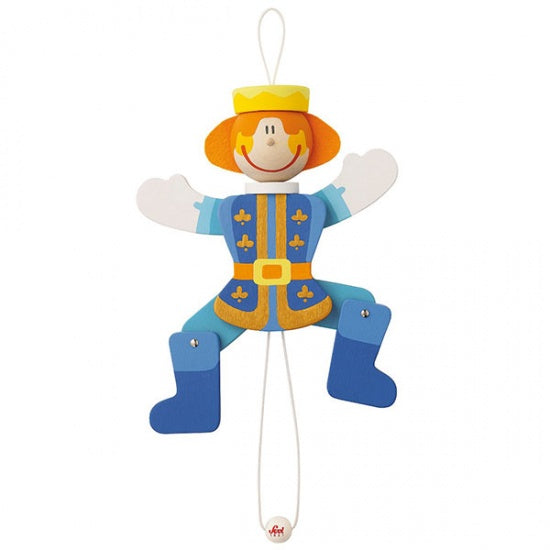 Trekpop Prins Blauw 22 cm