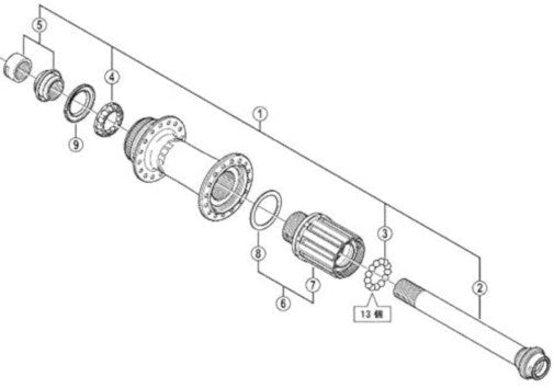achteras FH-M825 Saint Non 150 mm staal zilver