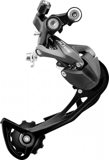 achterderailleur Altus RD-M2000 9SP staal/alu zwart/zilver