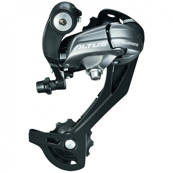 achterderailleur Altus RD-M370-L 9S staal zwart