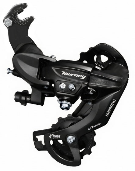 achterderailleur Tourney TY300 6/7 speed zwart