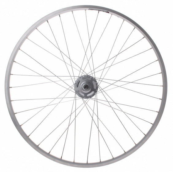 achterwiel 28 inch aluminium rollerbrake Nexus 3 zilver