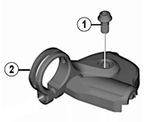 afdekkap SL-M9000 XTR links zwart 2-delig