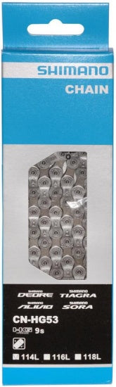 ketting CN-HG53 1/2 X 3/32 9S 116 schakels zilver
