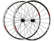 wielset R501 28 inch QR aluminium zwart/rood