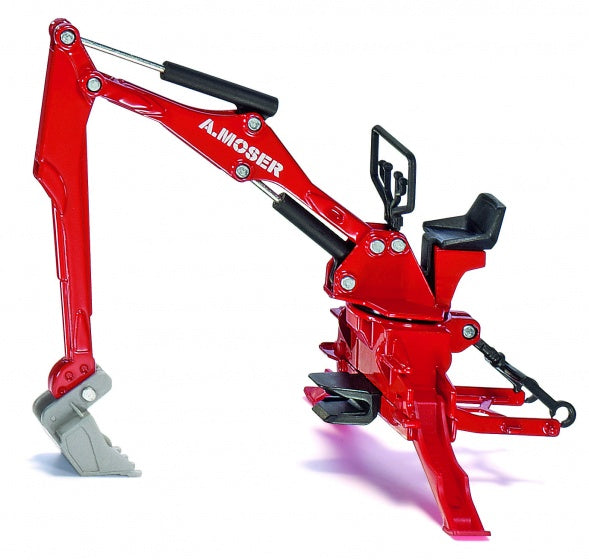 A.Moser graafmachine voor tractoren rood (2066)